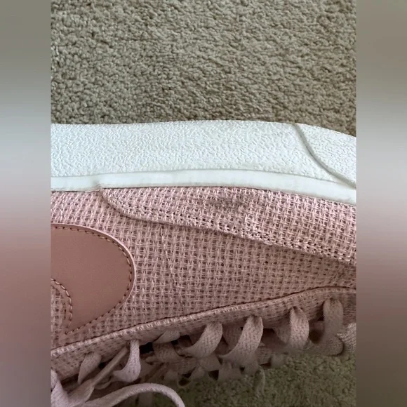 Nike Blazer Low Platform Women's Shoes Pink Oxford/Summit White/Pink Oxford/Rose - Picture 8 of 10
